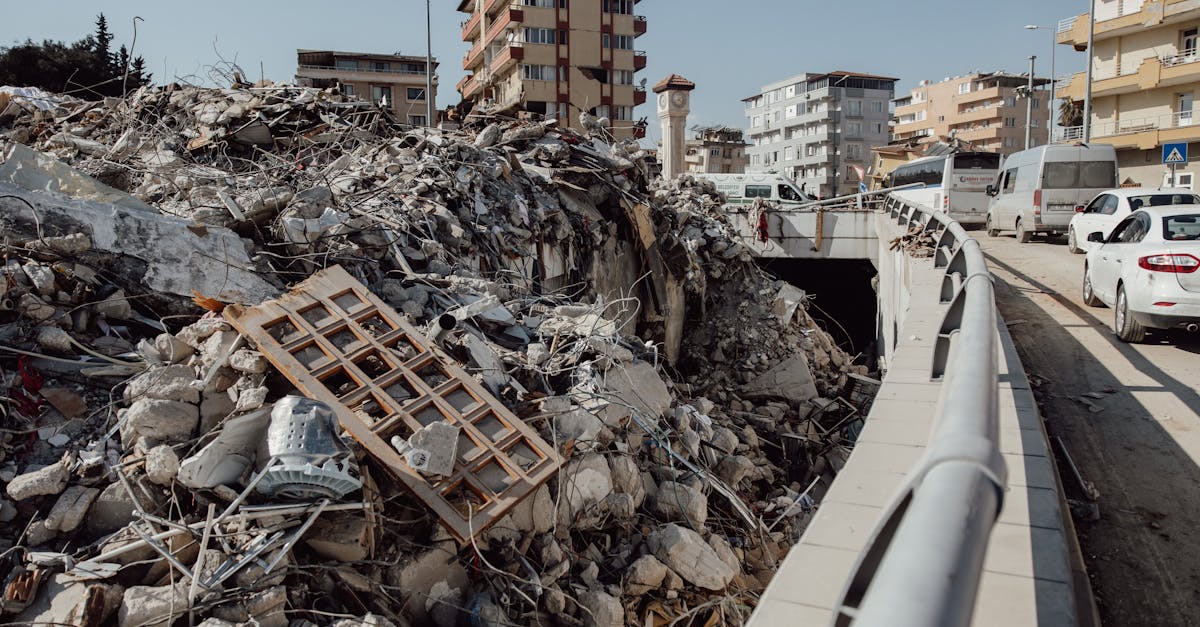 Ruins of a collapsed building after the magnitude 7.8 earthquake in the Philippines in June 2026