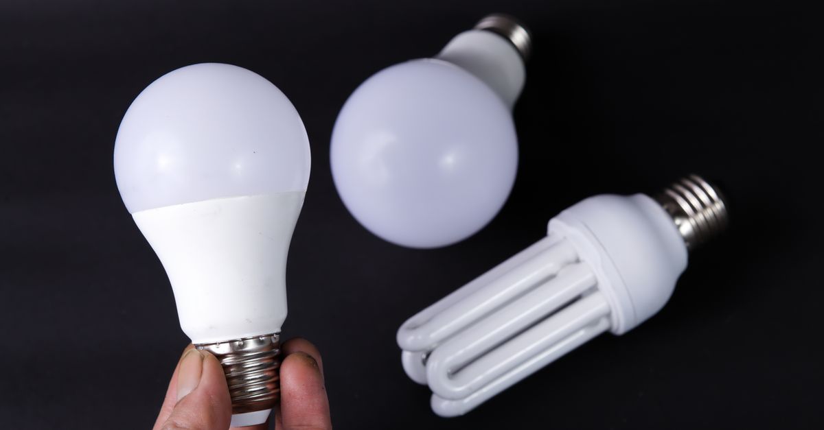 Electric light bulbs illustrating the Jevons paradox and rising energy consumption
